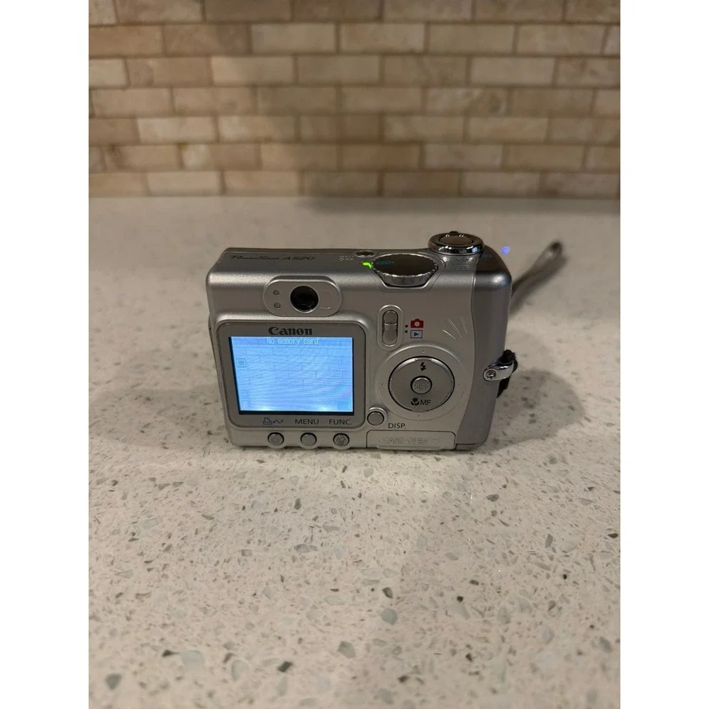 Canon PowerShot A520 Digital Camera Silver Tested Working - Picture 6 of 6